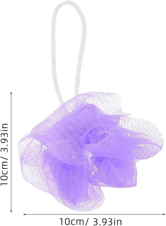 10pcs Colorful Bath Puff Sponge Mesh Net Exfoliating Body Cleanser
