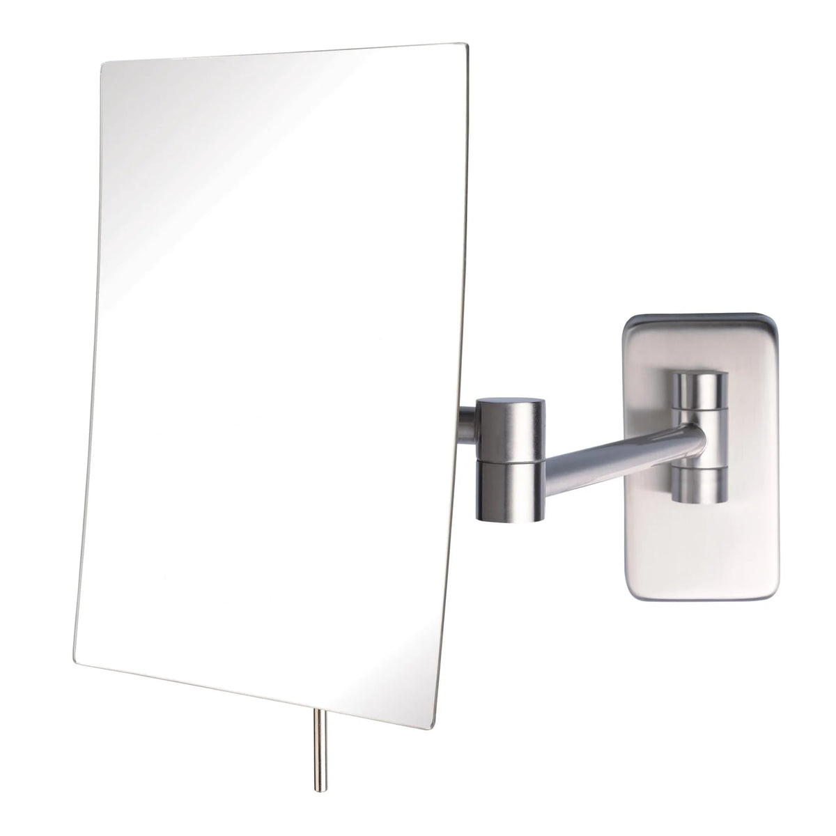 JERDON Wall-Mounted Makeup Mirror - 5X Magnification - Chrome - JRT695C