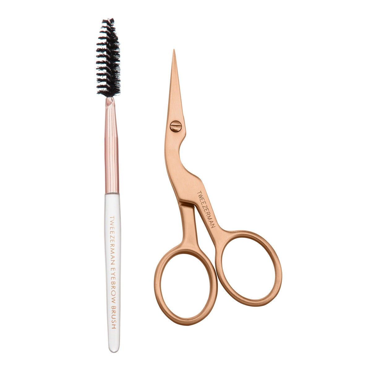 Tweezerman Eyebrow Shaping Scissors & Brush Stainless Steel