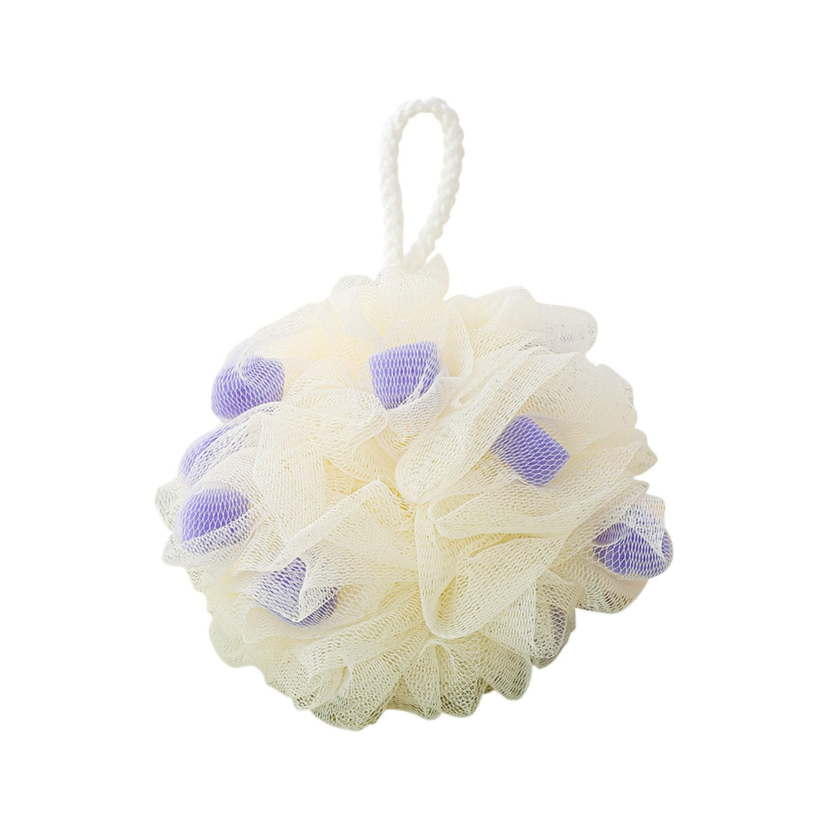 Body Wash Sponge Rose Shaped Shower Loofah Sponge 4.72inch 50g Body Shower Puff Fine Mesh Pouf Bath Scrunchies Exfoliating Cleaning Body Scrubber Balls for Women and Men (A-Pink)