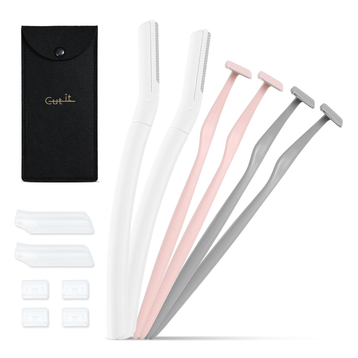 Eyebrow Razors w/Dermaplane Razors Set, 6 Packs