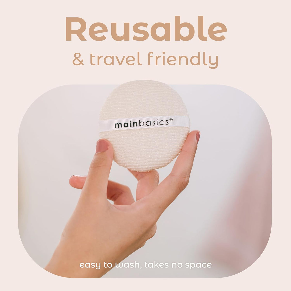 MainBasics Face Scrubber Exfoliator Pads 4-Pack