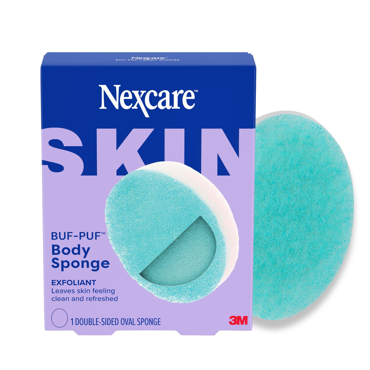Nexcare BUF-PUF Body Sponge, Exfoliating, 1 Sponge