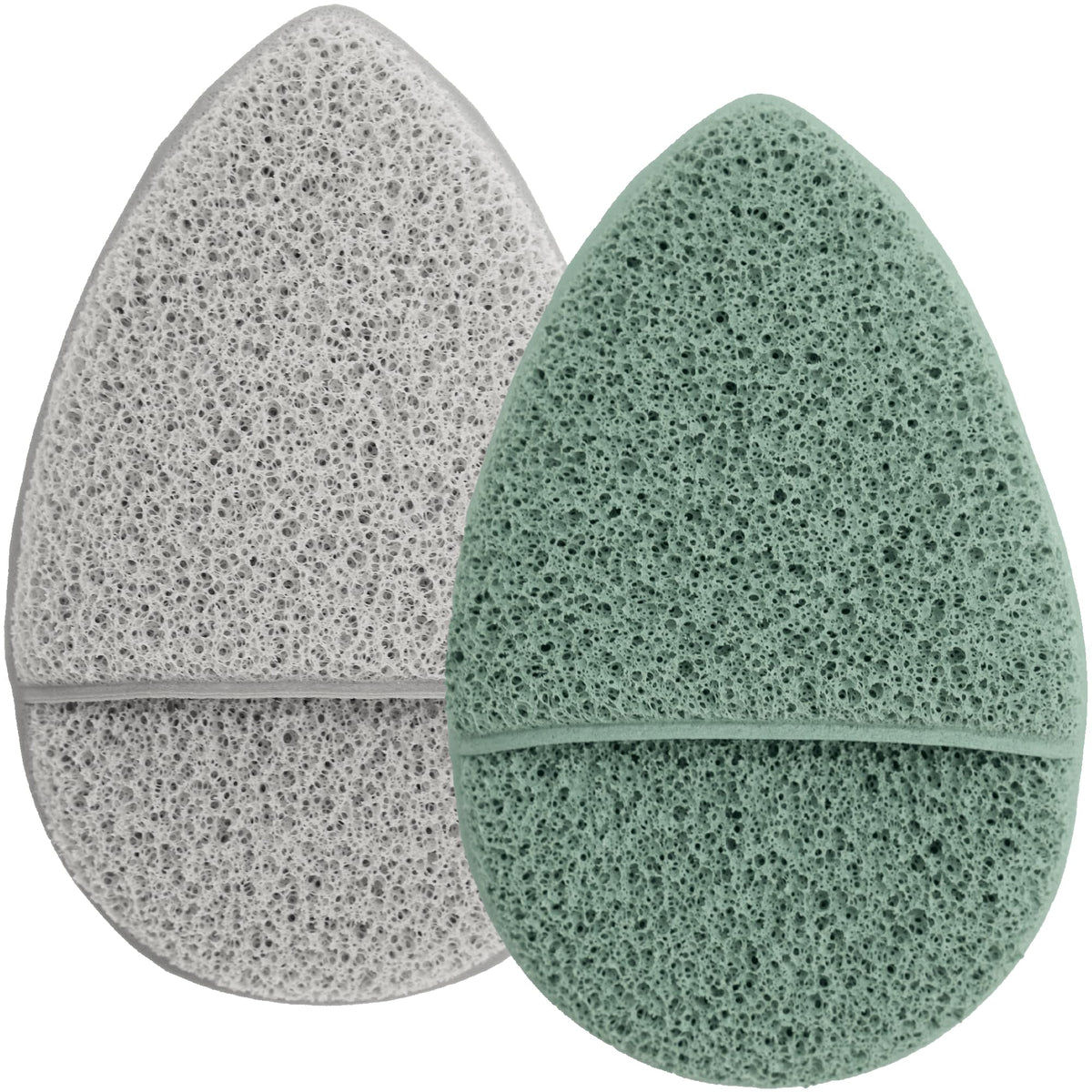 S&T INC. Face Scrubber, 2 Pack, 2.6" x 3.9", Blue and Pink