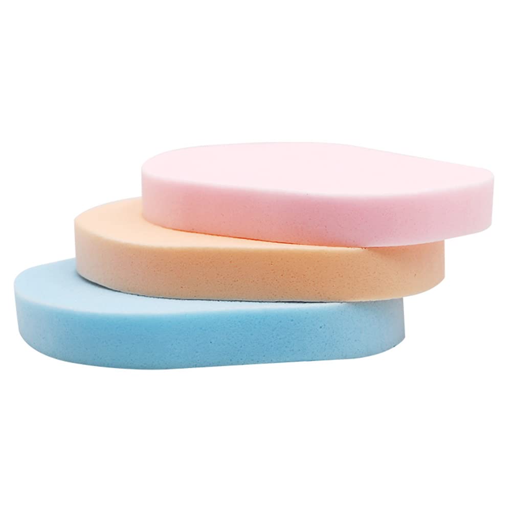 AKOAK 4 Pieces Color Facial Cleansing Sponge, Wet Soft Powder Puff, Reusable Facial Sponge for Daily Cleansing and Gentle Exfoliation, Makeup Remover, Face Wash, Makeup and Dead Skin