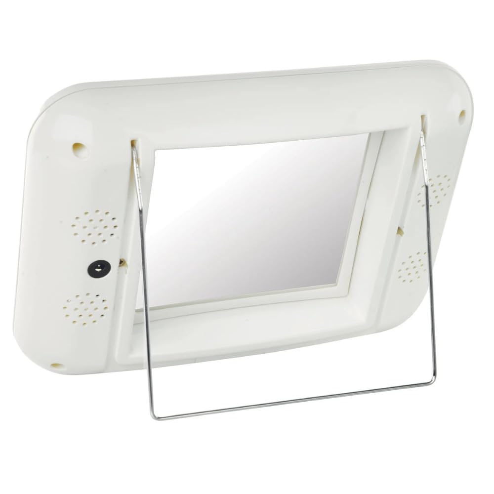 JERDON Lighted Makeup Mirror with 5X Magnification - White - J1015