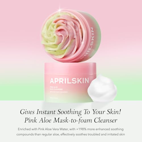 APRILSKIN Pink Aloe Cleanser with Cleansing Sponge