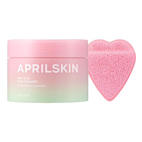 APRILSKIN Pink Aloe Cleanser with Cleansing Sponge