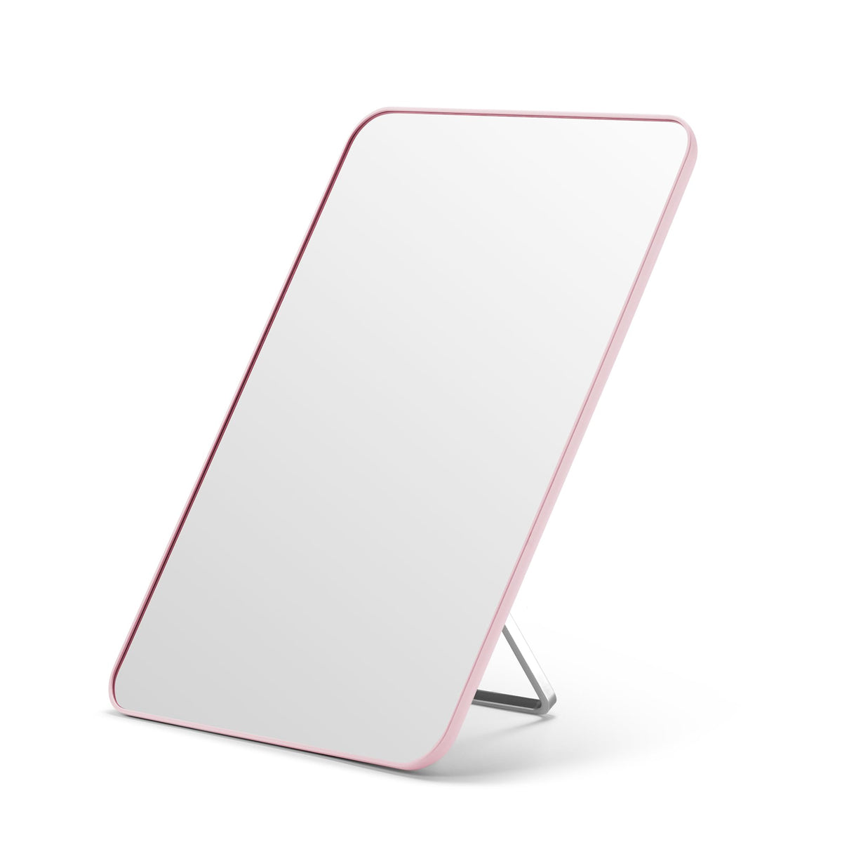 OMIRO 8 x 5 in Desk Makeup Mirror with Stand and Hanging Hole, White