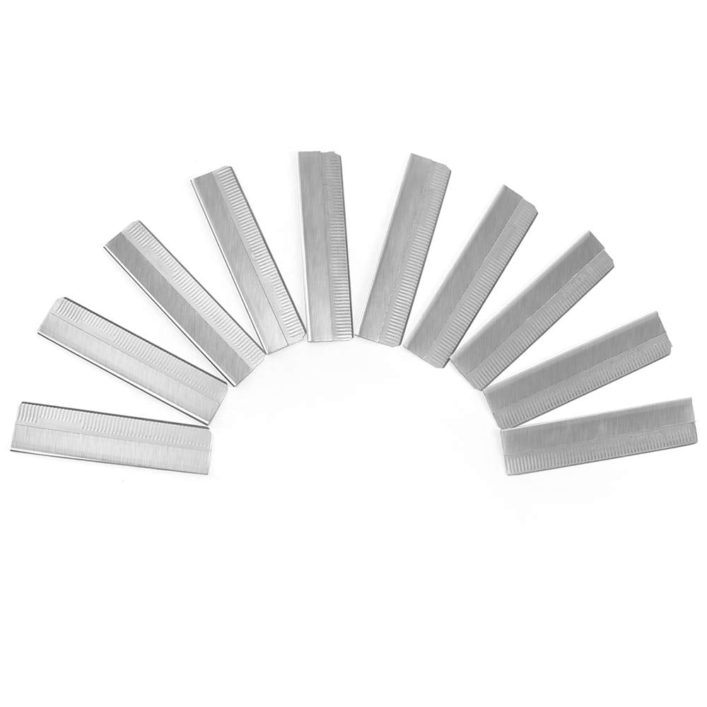 50Pcs Single Edge Razor Blades, Stainless Steel Straight Razor Blade Refills, Eyebrow Trimmer Facial Hair Blades for Women and Men