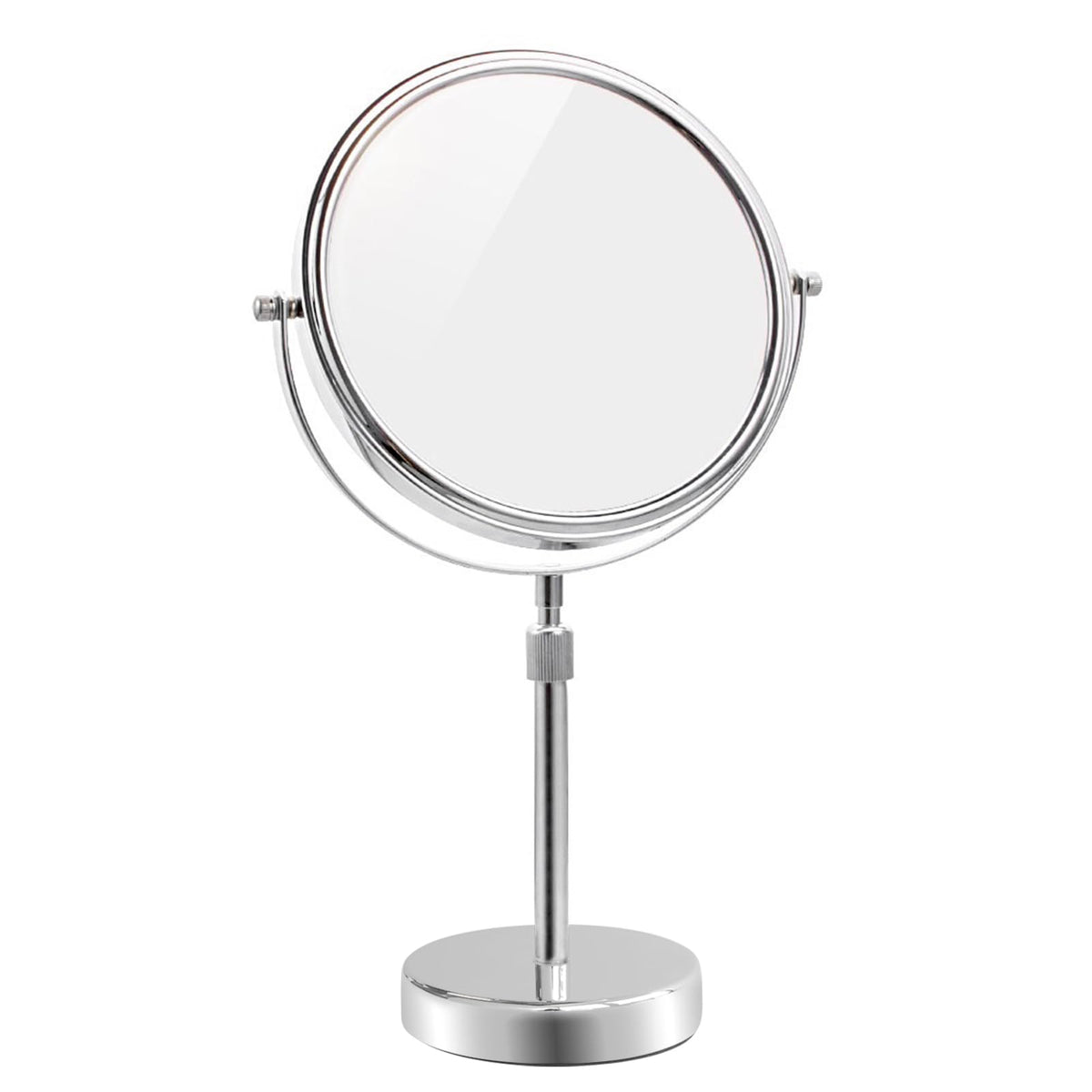 Nicesail Taller Tabletop Makeup Mirror, 8 Inch 5X Magnified, Matte Black