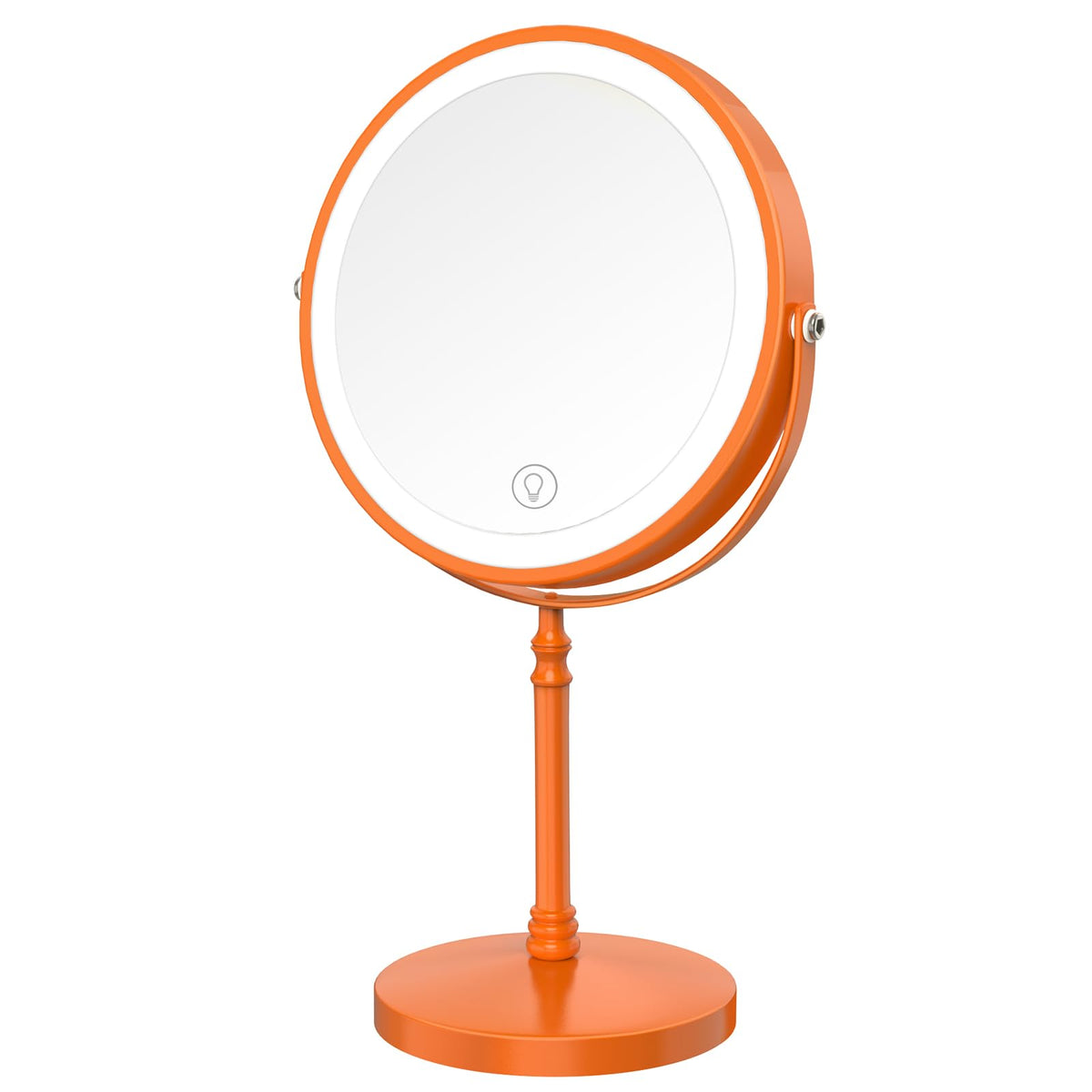 DEIOVWXS Makeup Mirror, Rechargeable Vanity Mirror with 3 Lights, 1X/10X