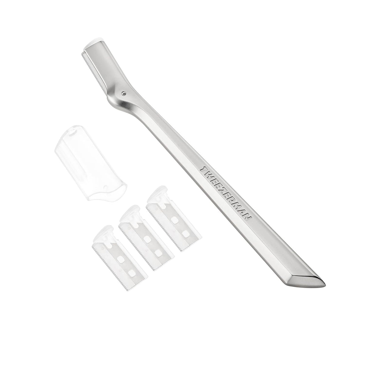 Tweezerman Eyebrow Razor with 3 Replacement Blades & Safety Cap