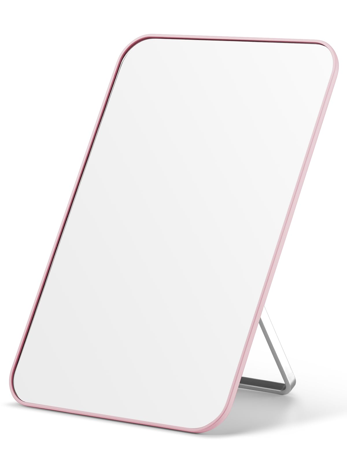 OMIRO 8 x 5 in Desk Makeup Mirror with Stand and Hanging Hole, White