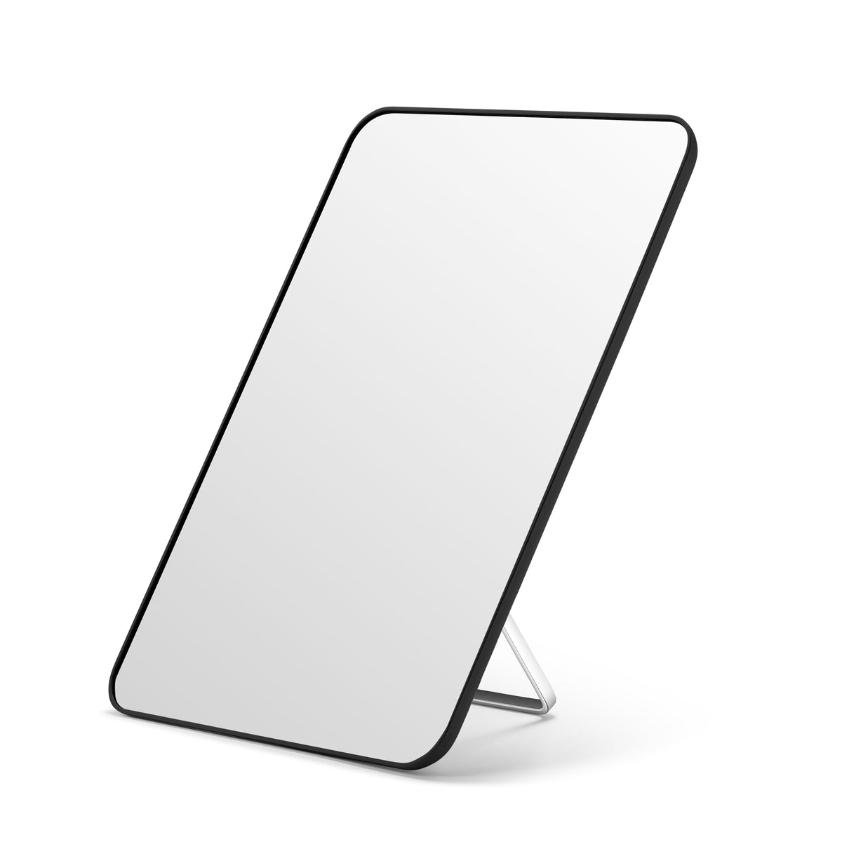 OMIRO 8 x 5 in Desk Makeup Mirror with Stand and Hanging Hole, White