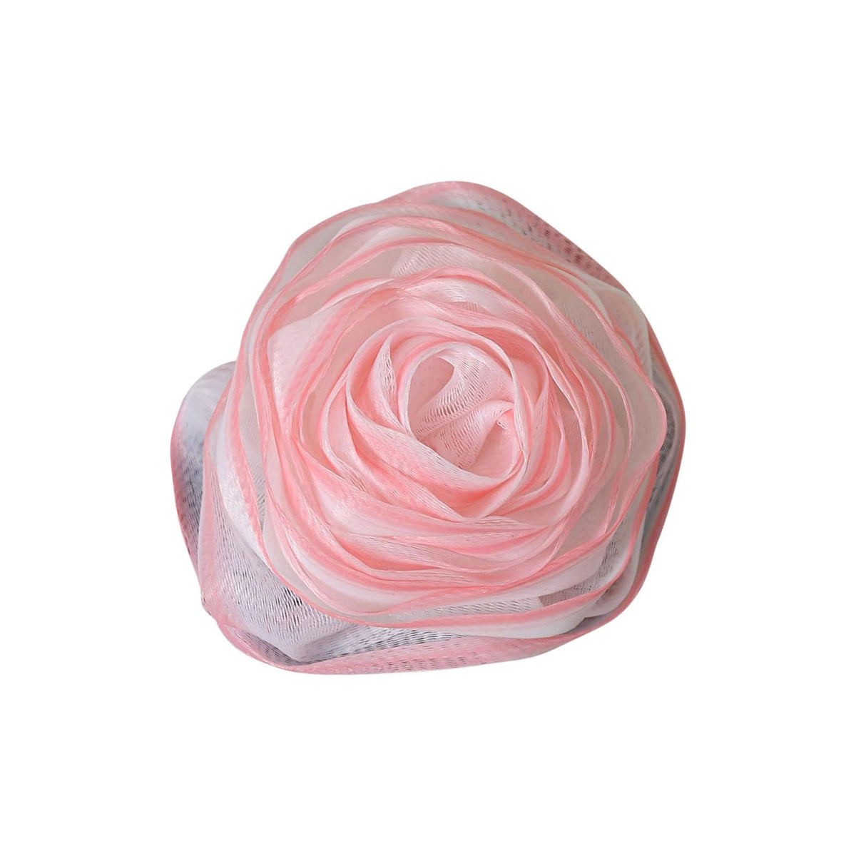 Body Wash Sponge Rose Shaped Shower Loofah Sponge 4.72inch 50g Body Shower Puff Fine Mesh Pouf Bath Scrunchies Exfoliating Cleaning Body Scrubber Balls for Women and Men (A-Pink)
