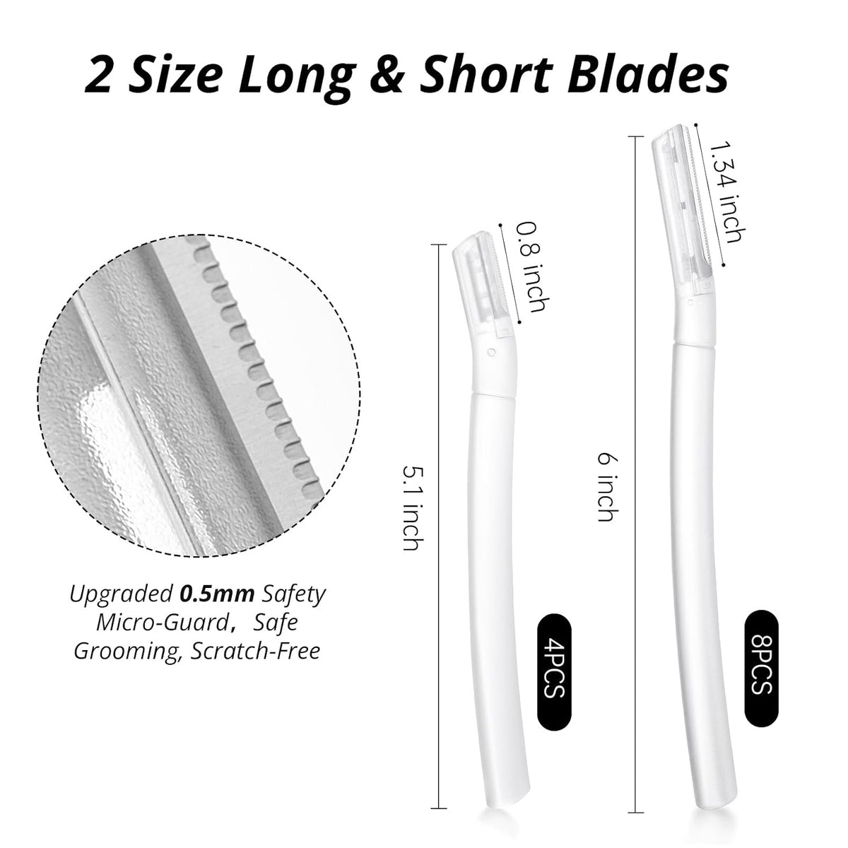 Dermaplane Razor for Women Face, 10PCS Eyebrow Razors, Dermaplaning Tool with Storage Case, Professional Face Razors for Peach Fuzz Removal, Eyebrow Shaping, Smooth Skin & Gentle Exfoliation