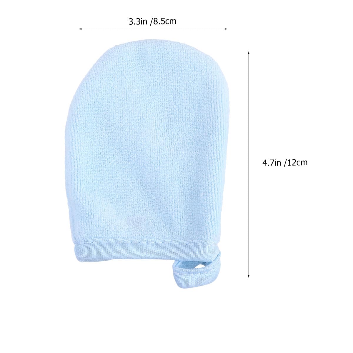 Homoyoyo 3pcs Thickened Facial Cleaning Gloves Makeup Removal Mitts Soft Reusable Cosmetic Powder Puff for Daily Face Wash and Skin Care