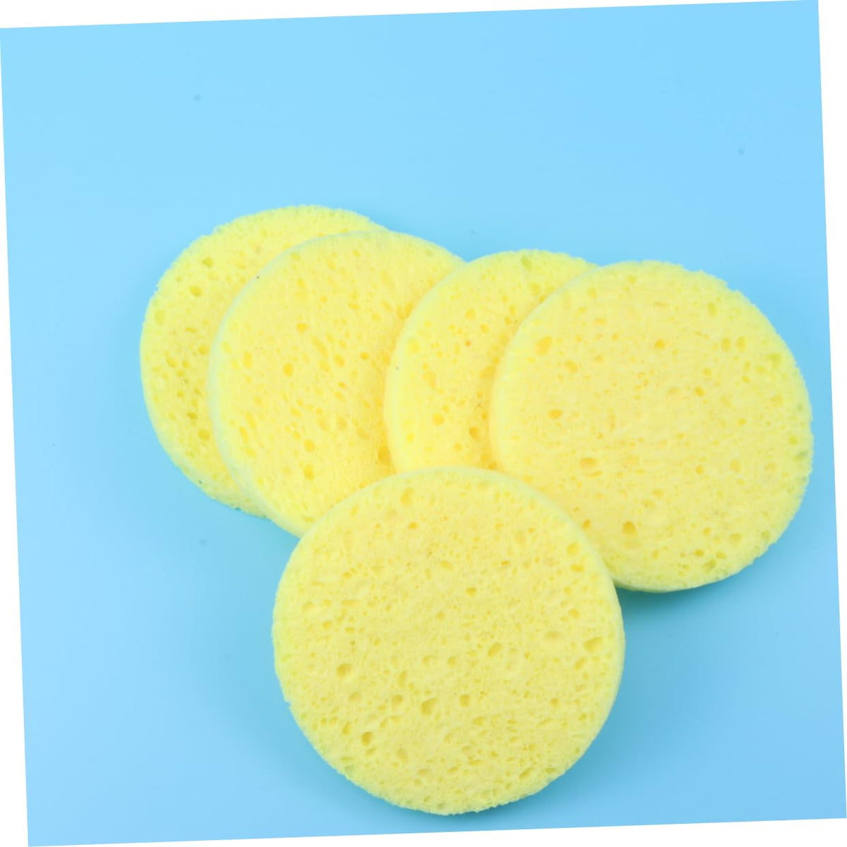 FOMIYES 12pcs Thickened Facial Cleaning Sponge Set Natural Makeup Remover and Cleansing Puff for Skin Care Soft Compress Sponges for Daily Face Wash