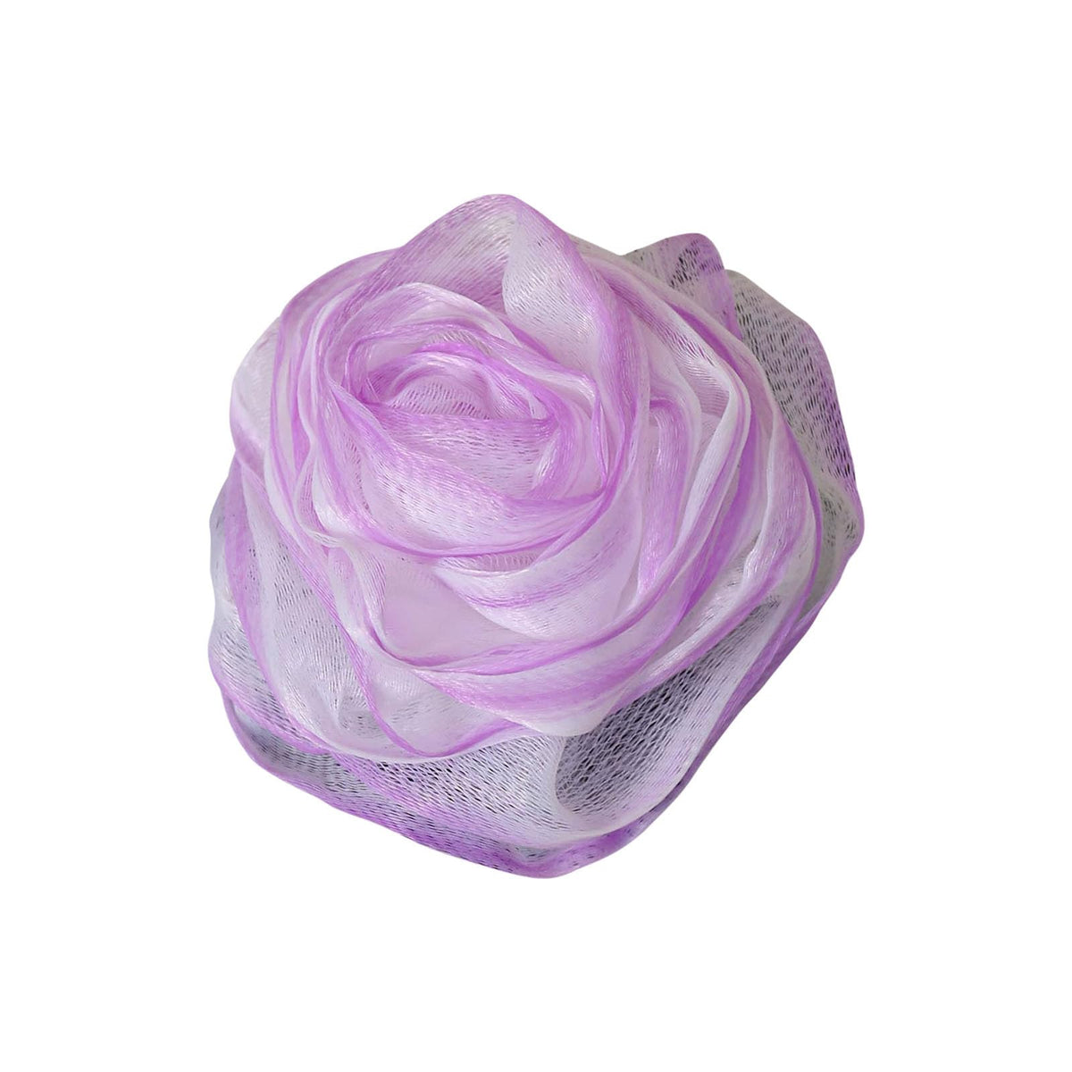 Body Wash Sponge Rose Shaped Shower Loofah Sponge 4.72inch 50g Body Shower Puff Fine Mesh Pouf Bath Scrunchies Exfoliating Cleaning Body Scrubber Balls for Women and Men (A-Pink)