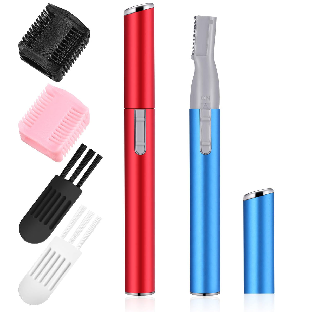 Chumia 2 Pcs Eyebrow Trimmer Face Shaver for Women, Pink, Black