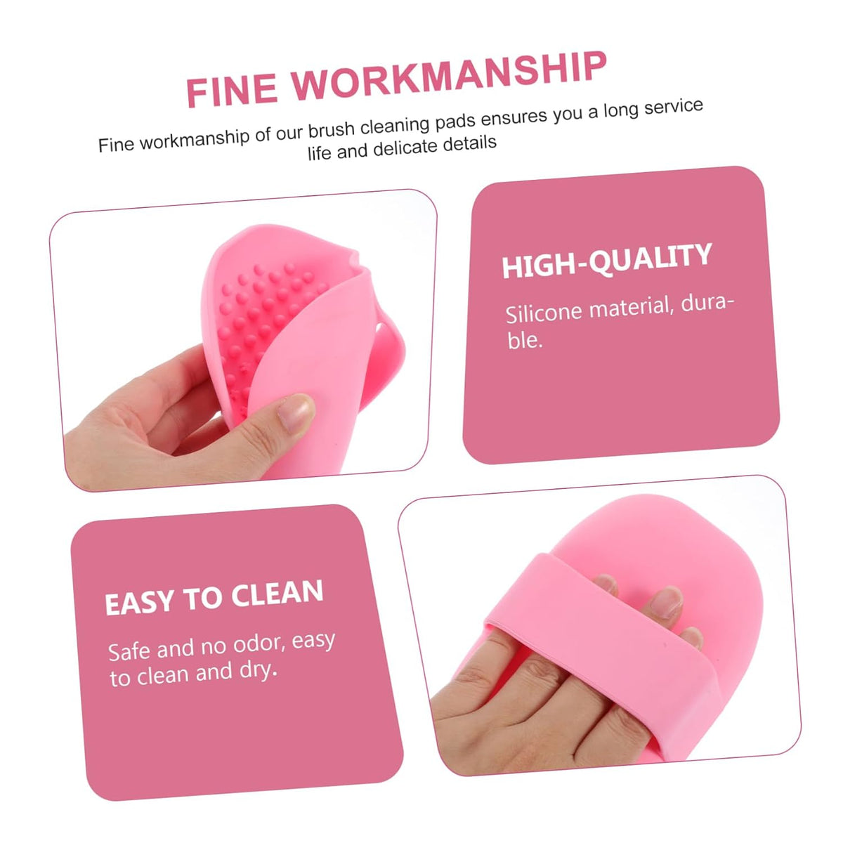 Makeup Brush Scrubber Silicone Cleaning Mat for Cosmetic Brushes