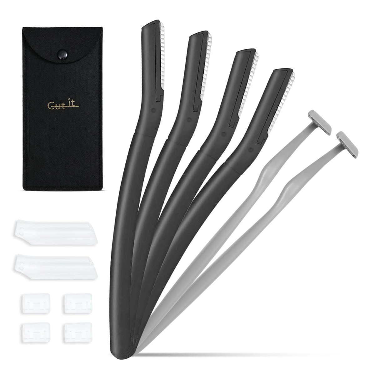 Eyebrow Razors w/Dermaplane Razors Set, 6 Packs