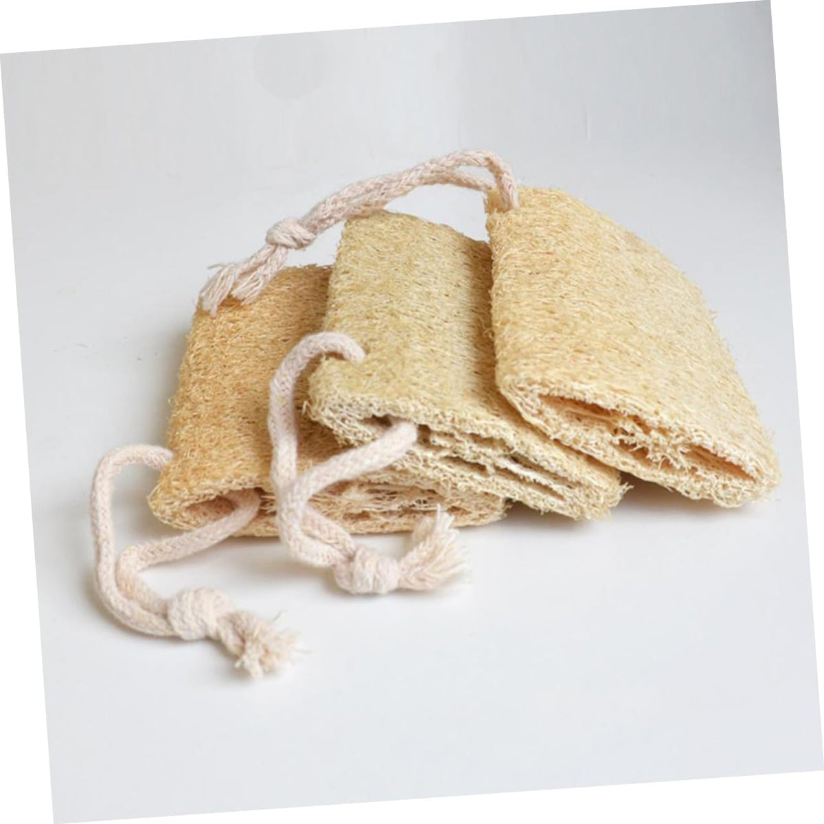 Natural Loofah Bath Shower Sponge 2Pcs Body Scrubber for Scrubbing