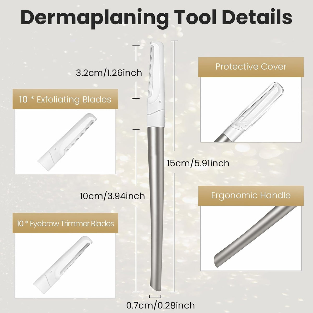 COSYLIFE Dermaplane Razor for Women Face