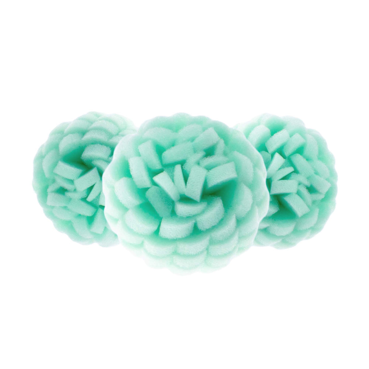3-Pack Facial Buff - Foam Scrubber Loofah for Exfoliation & Cleansing Face - Removes Oil, Dirt, Dead Skin & Makeup - Sensitive, Dry, Oily or Combination Skin - Gentle to Clinical Strength (Pink)