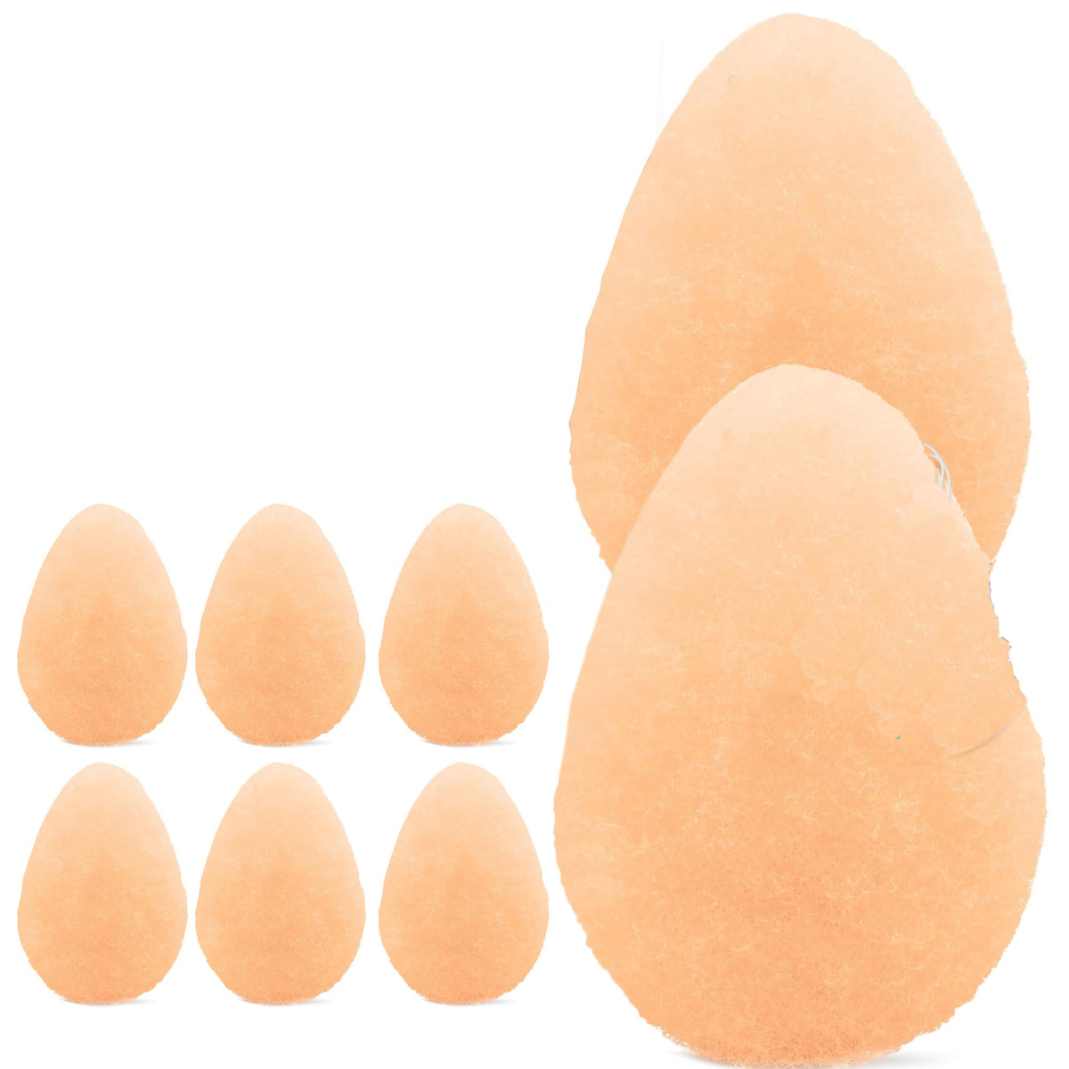 HartFelt 8ct Tear Drop Face Scrubber for Women | Reusable Facial Sponges for Daily Cleansing | Facial Exfoliating Pads for Removing Dead Skin, Dirt & Makeup | Made in USA | Regular - White