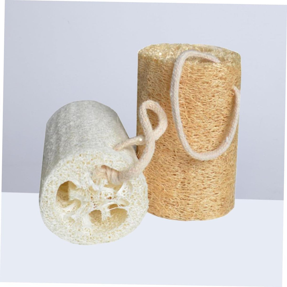Natural Loofah Bath Shower Sponge 2Pcs Body Scrubber for Scrubbing