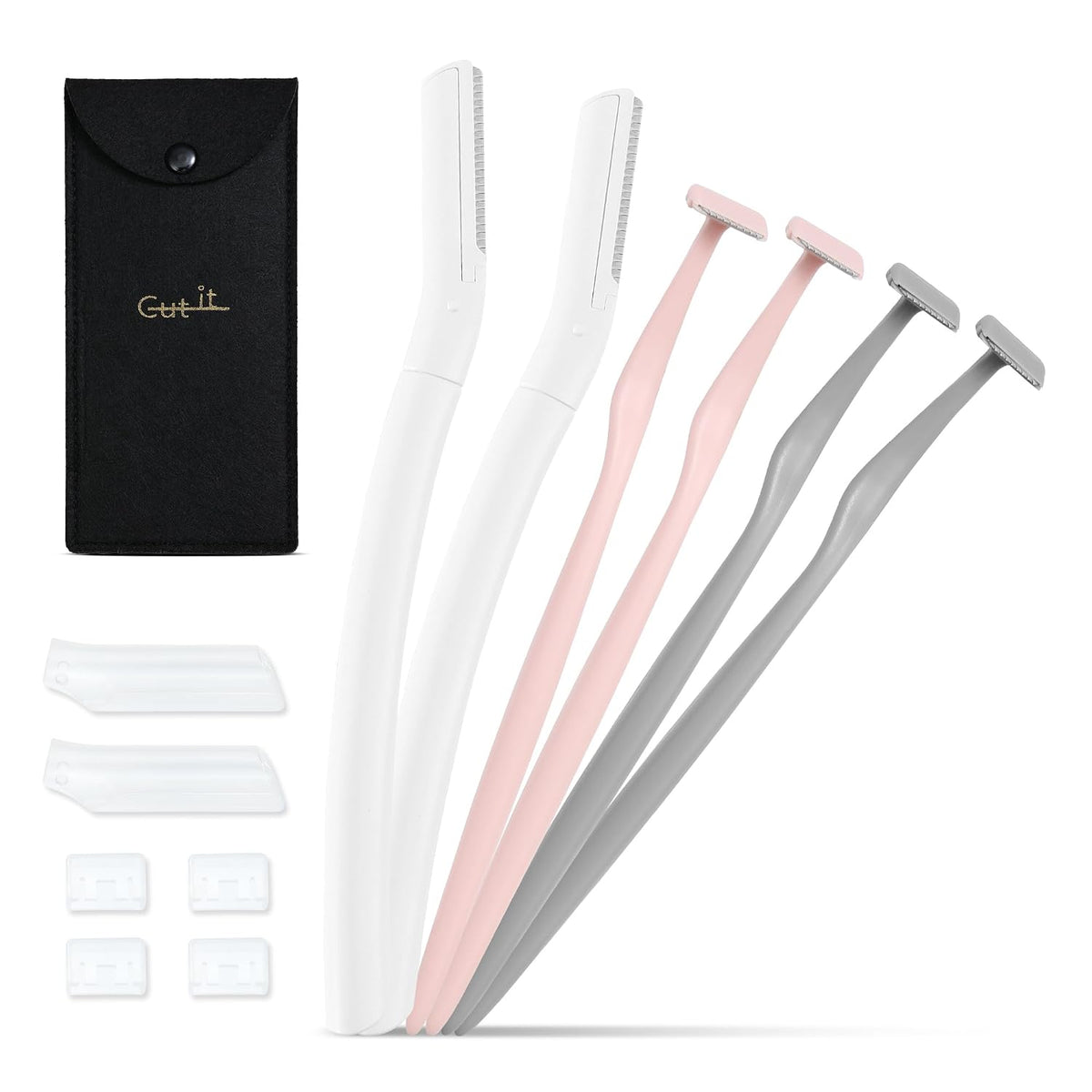Eyebrow Razors w/Dermaplane Razors Set, 6 Packs