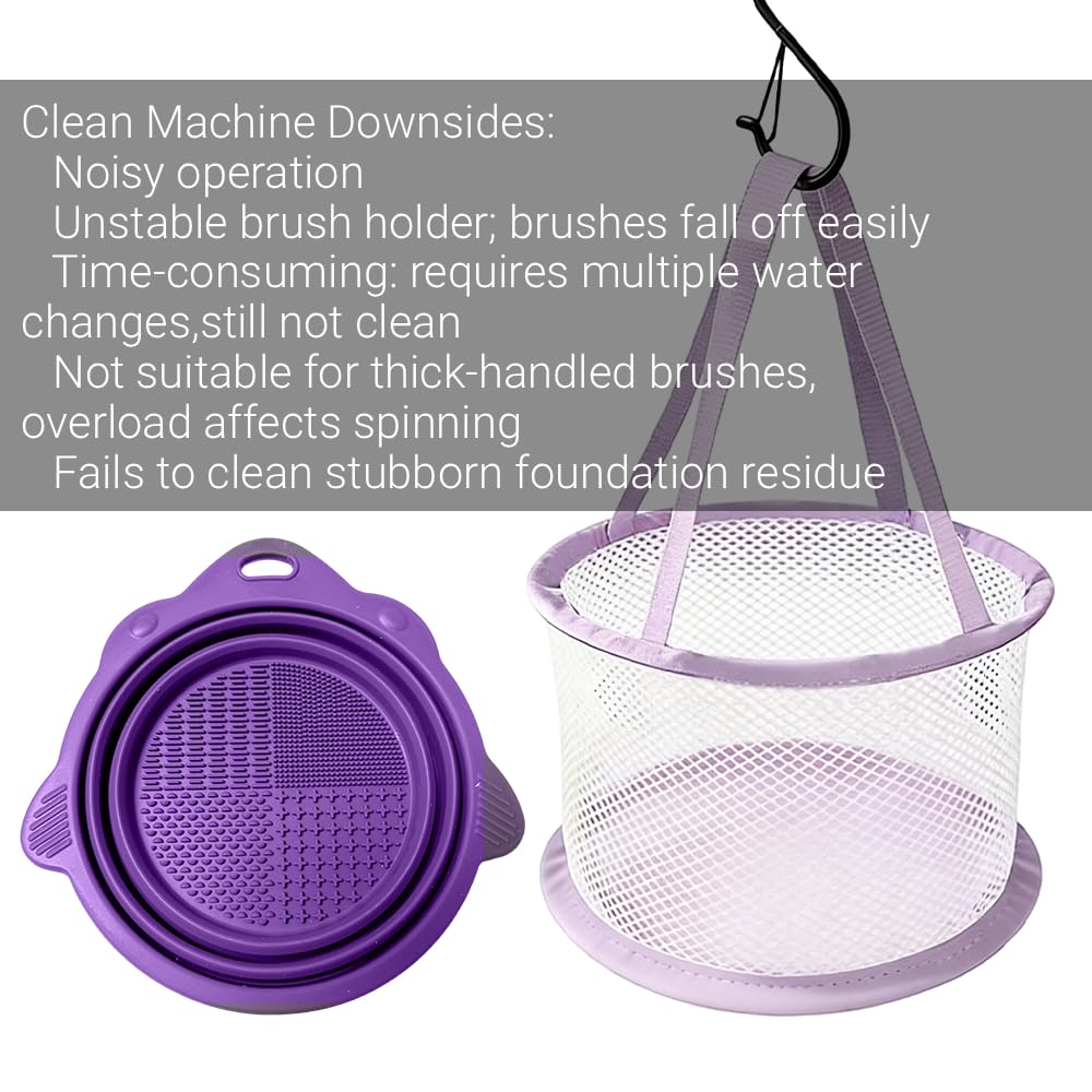 Makeup Brush Cleaner Mat & Drying Basket, Makeup Brush Cleaner and Dryer, Make Up Brush Cleaner Pad & Solution 3 In 1, Brush Cleaner Make Up Tool