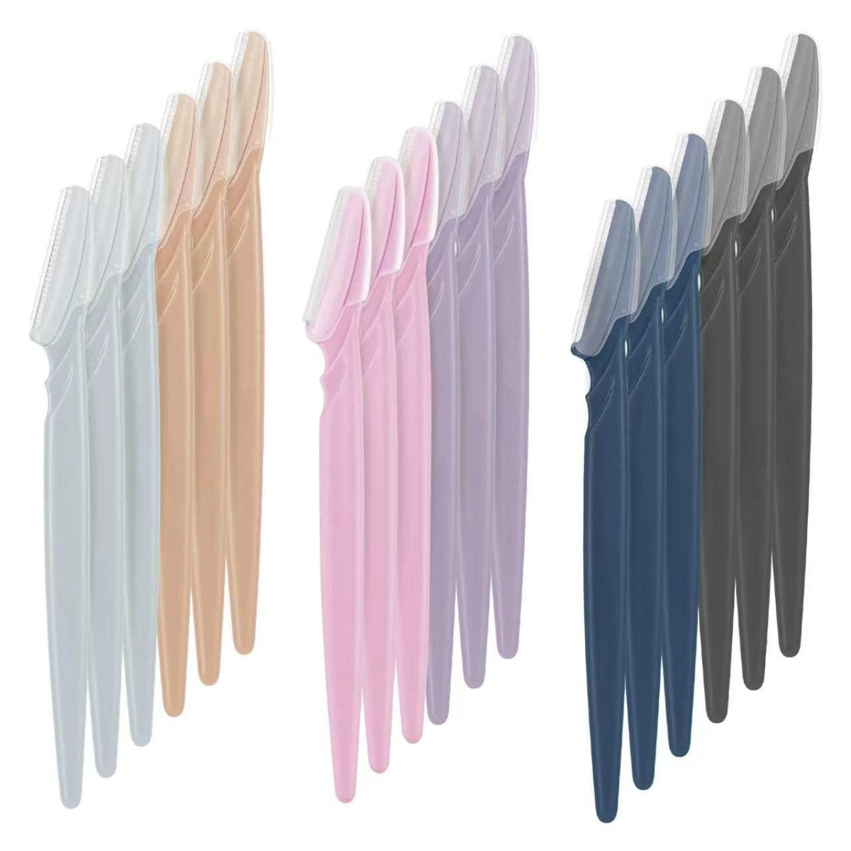 D 6 Pcs Face Razors for Women, Eyebrow Razors and Dermaplane Tool