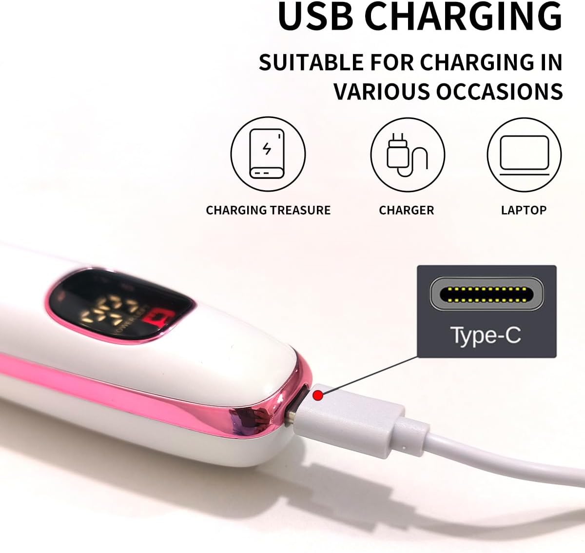 Electric Razors for Women, Bikini Trimmer for Women 5 in 1 Body Shaver for Nose Hair Face Eyebrow Arms Legs Armpit Underarm Pubic Area, Replaceable Lady Facial Razor Painless USB Charge Female Gift