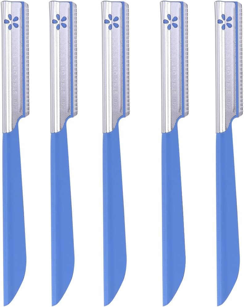 Tinksky 5pcs Eyebrow Shaper Razor Trimmer Shaver Hair Remover Set (Blue)