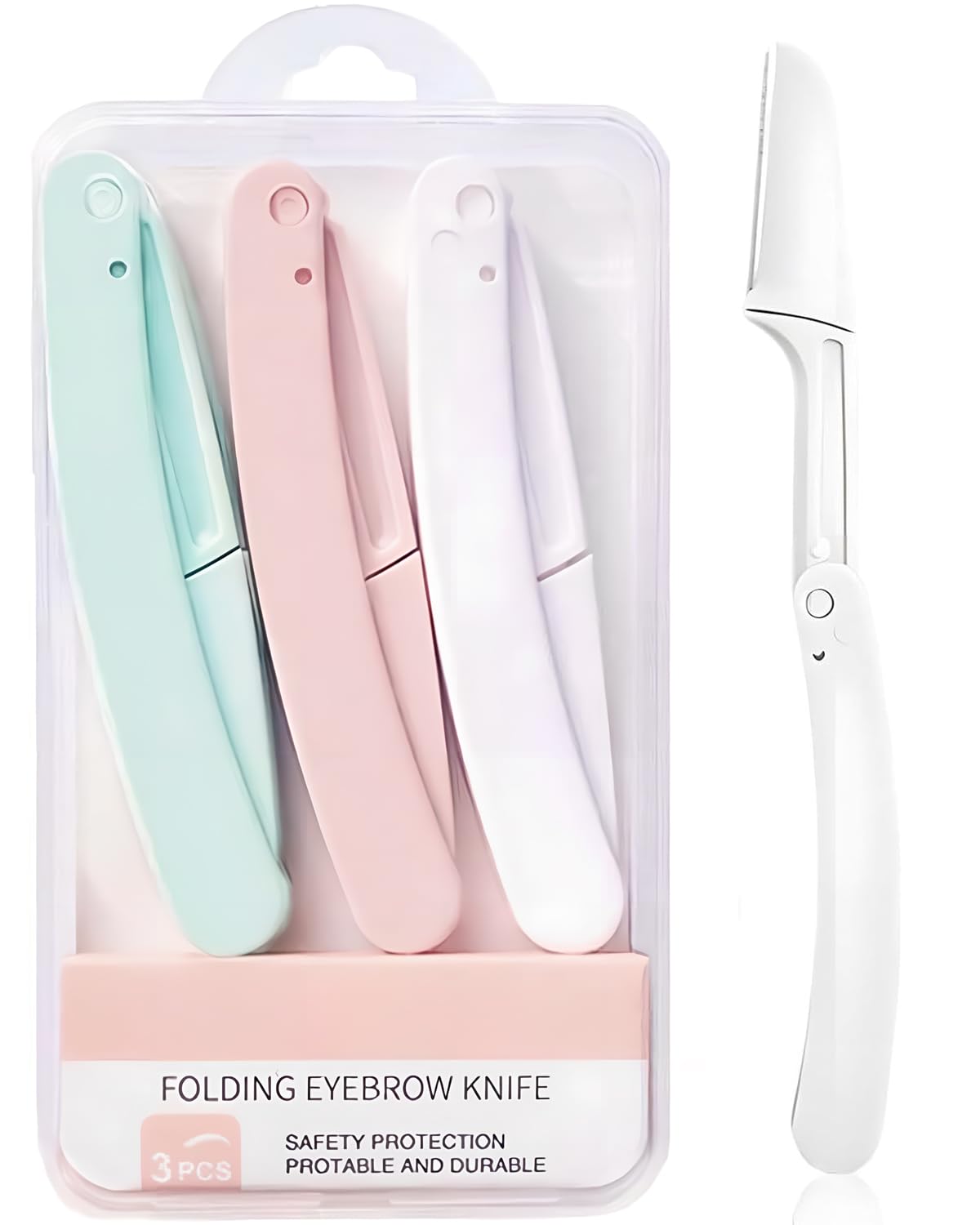 Dermaplaning Razors Tool for Women Face,3 PCS Eyebrow Razor