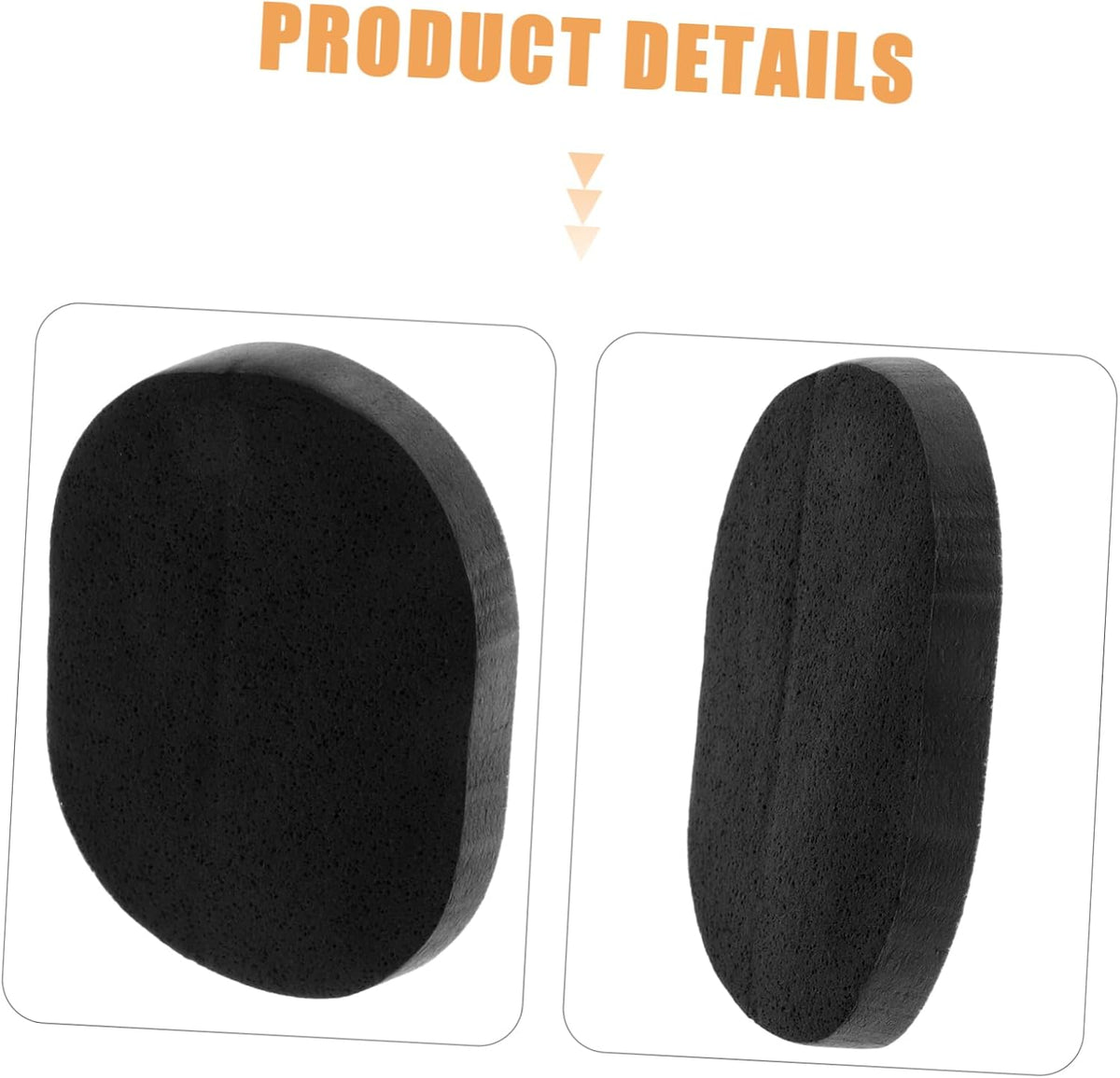 2pcs Bamboo Charcoal Powder Puff Face Cleanser for Women Makeup Sponge Skin Care Cleansing