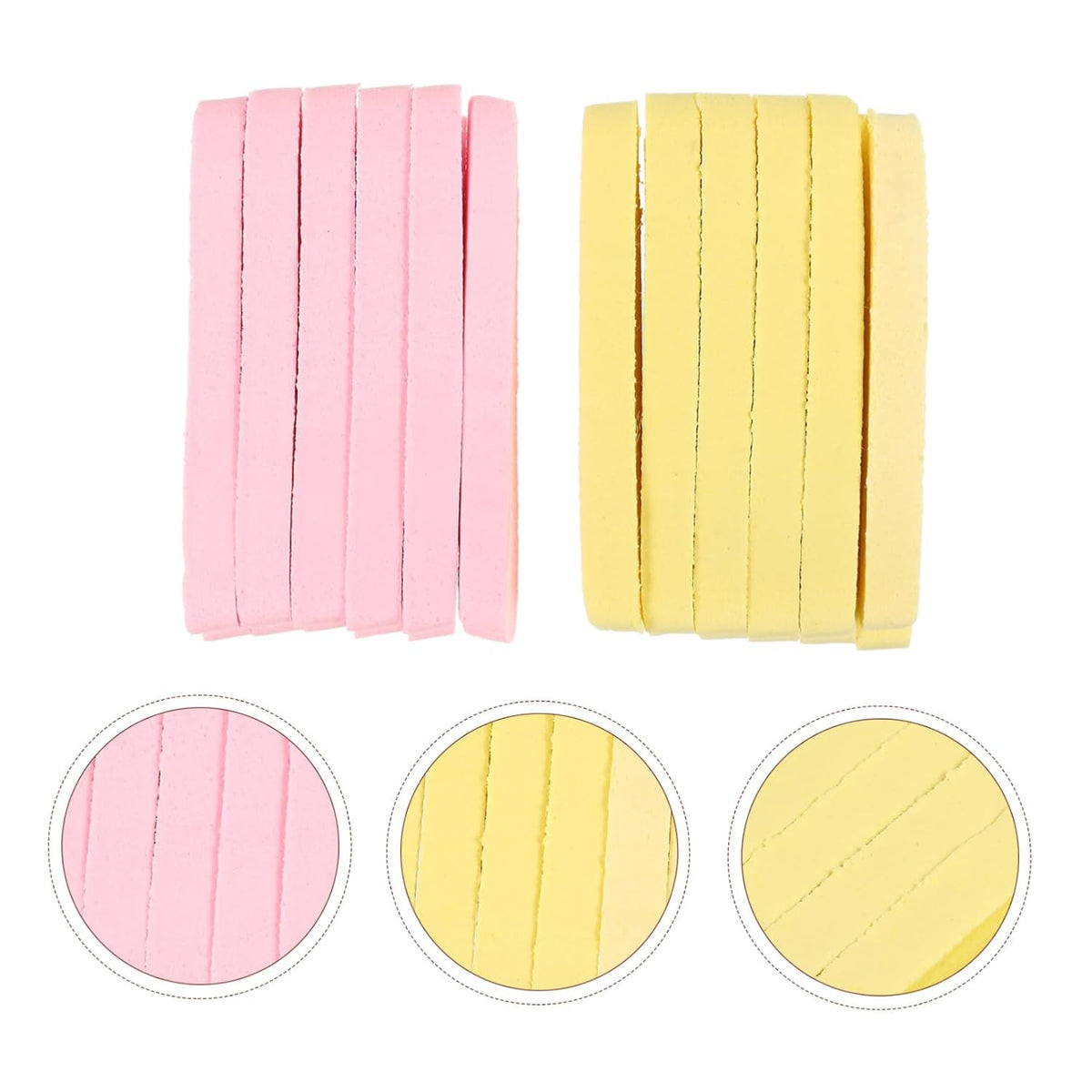 24pcs Compressed Facial Cleansing Sponges Soft Skin Care Pads for Gentle Makeup Removal Deep Clean Moisturize Yellow Face Wash Puff for Daily Use