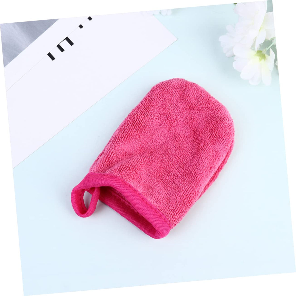 MERRYHAPY 3pcs Facial Cleaning Gloves Makeup Removal Puff Powder Puff Gentle Face Cleanser for Skin Types