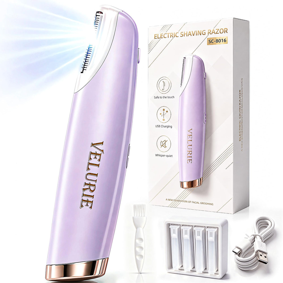 Sonic Dermaplane Razor for Women Face, Pink