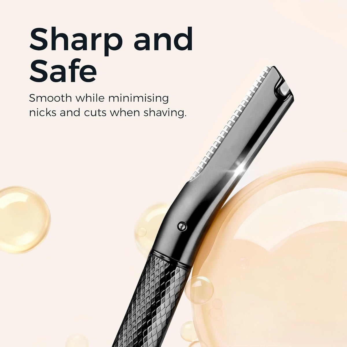 ZOMCHI Eyebrow Razor for Women & Men, Precision Cover, Black