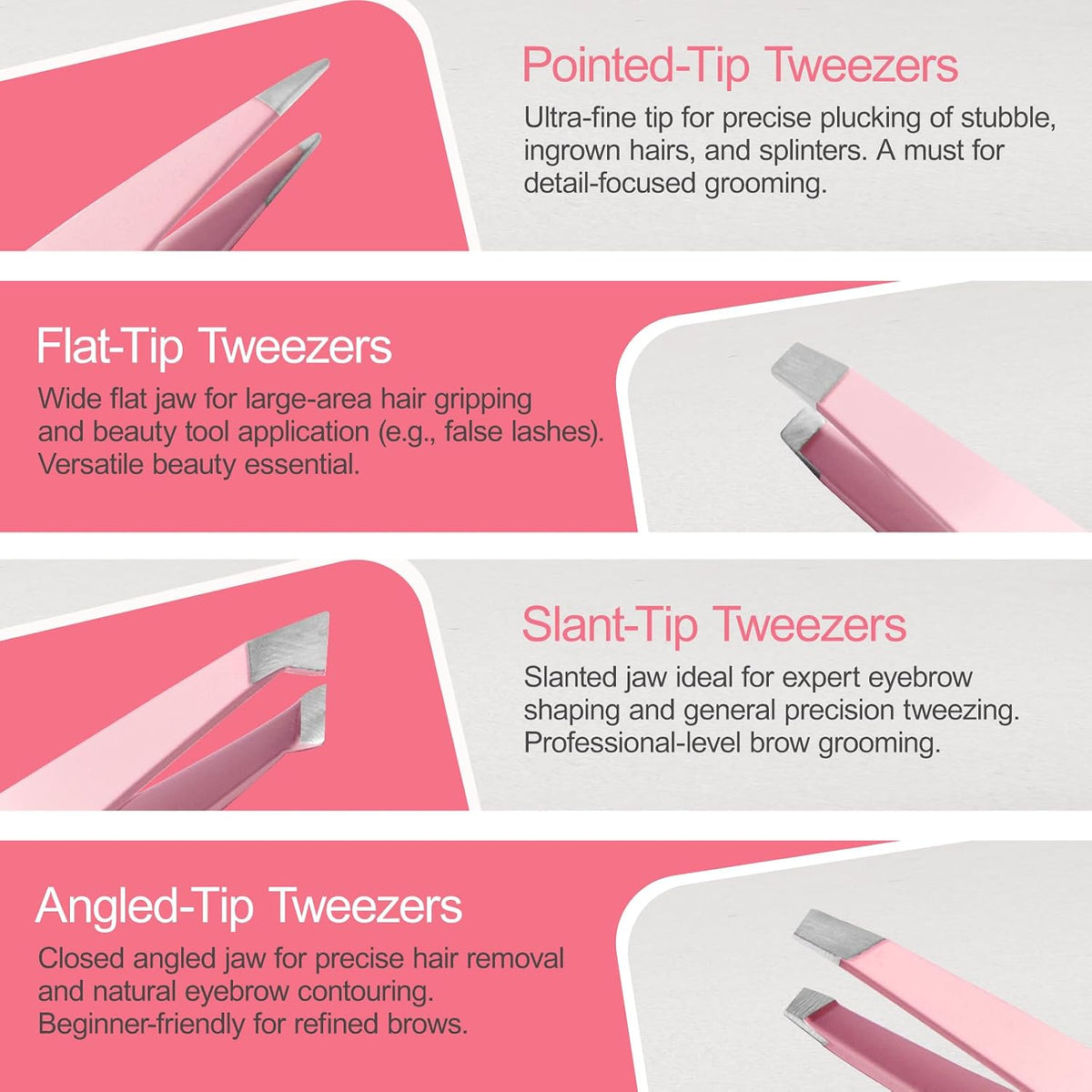 Eyebrow Kit, 17 in 1 Tweezers for Women Facial Hair, Hair Scissors with Comb, Eyebrow Trimmer, Brow Brushes, Hair Tools Travel Bag, Professional Grooming Tweezer Set