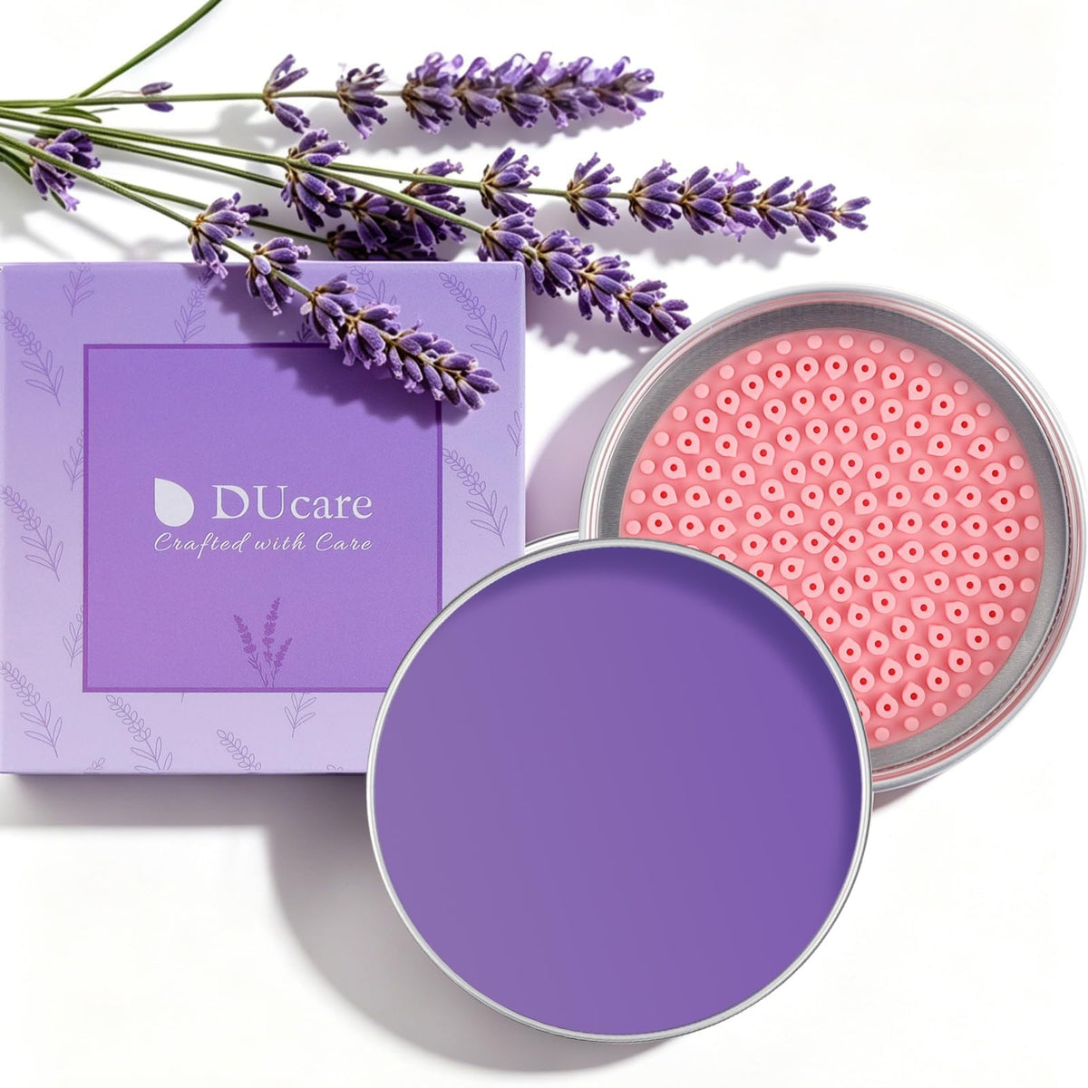 DUcare Makeup Brush Cleaner Shampoo Soap Solid Brush Cleaning Mat Removes Cosmetic Color Brush Cleaner Pad for Cleaning Makeup Sponges Brushes