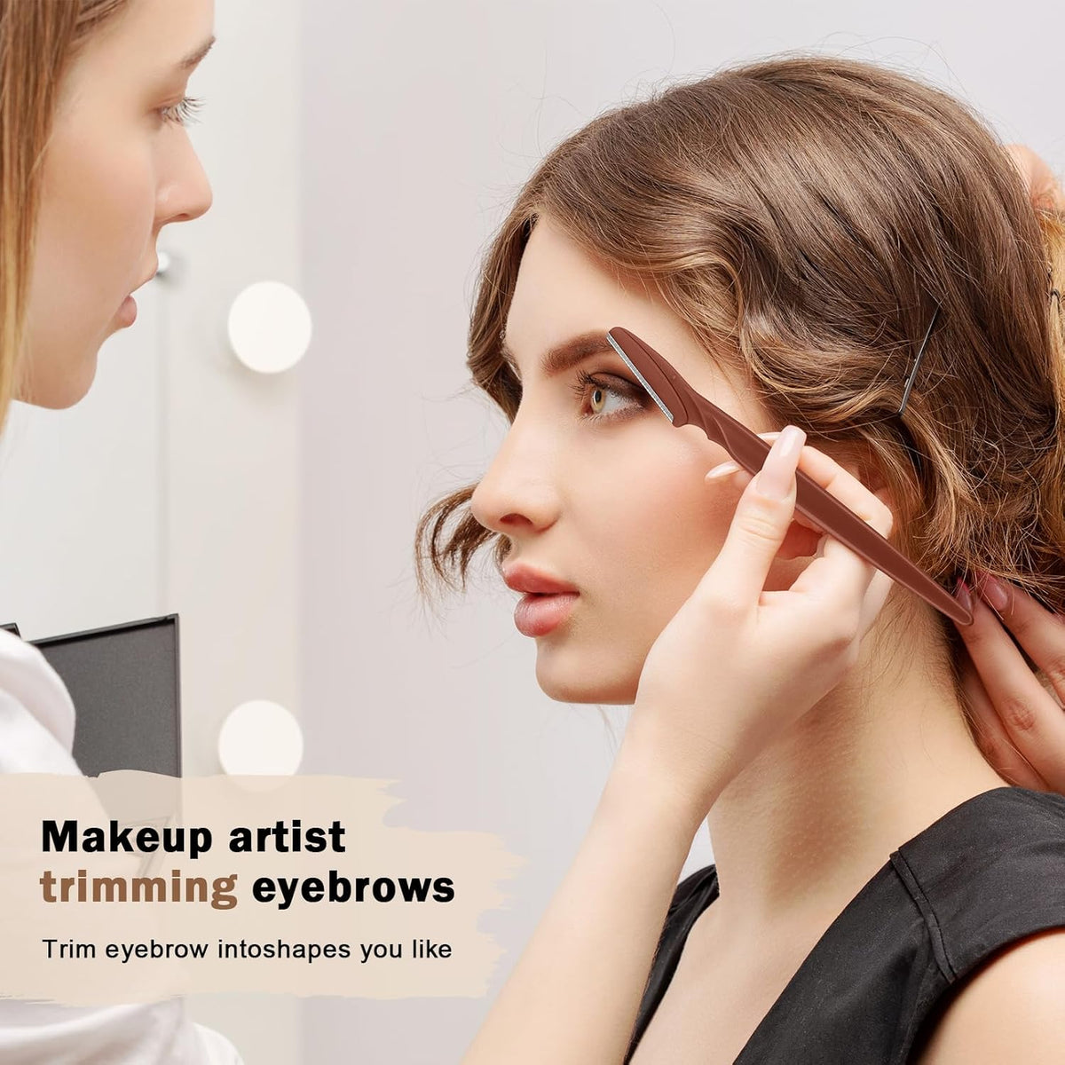 D 6 Pcs Face Razors for Women, Eyebrow Razors and Dermaplane Tool