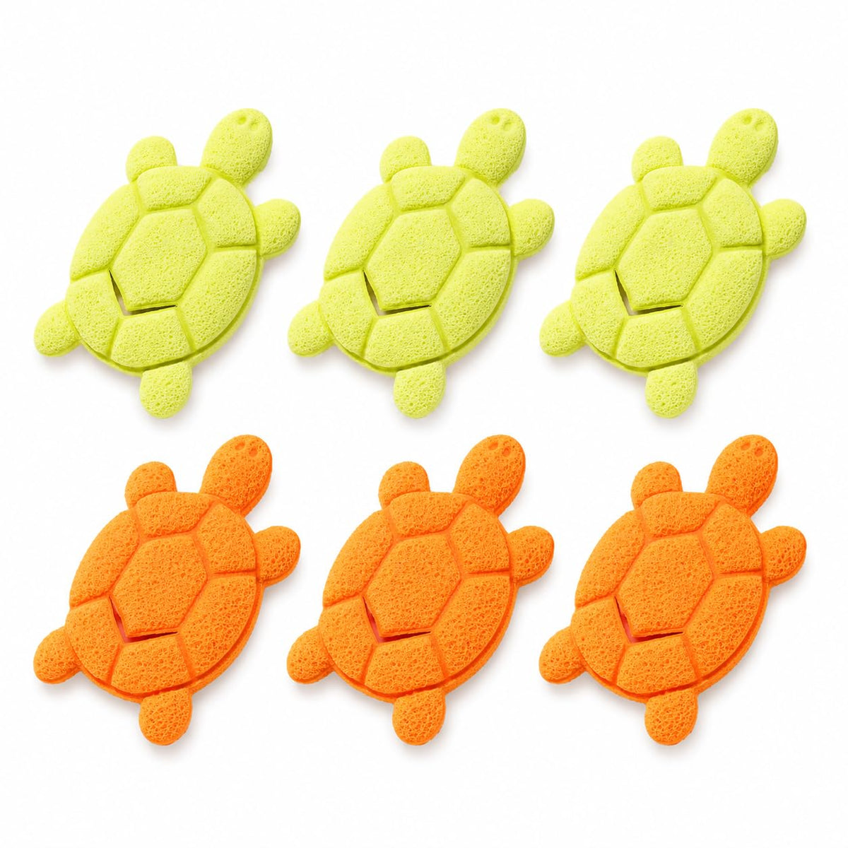 Cute Turtle Facial Sponge, Soft Reusable Face Scrubber Exfoliator, Gentle Makeup Remover & Daily Cleansing Sponge, Ideal for Sensitive Skin (4, MultiColor)