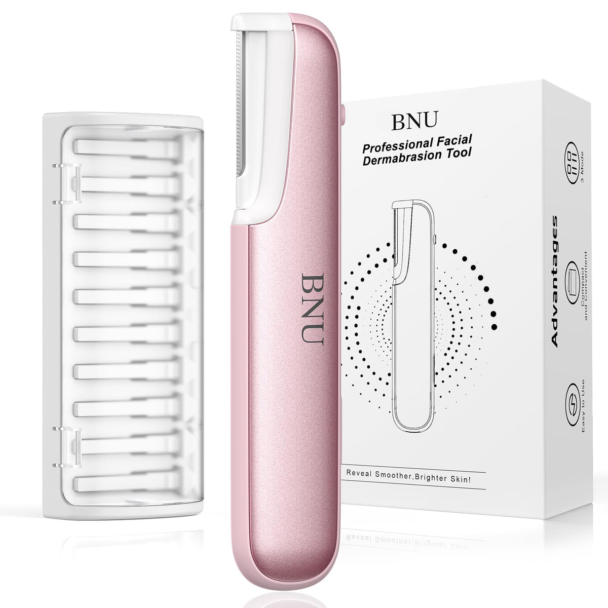 BNU Dermaplane Razor for Women Face Razor Facial Hair Removal Green