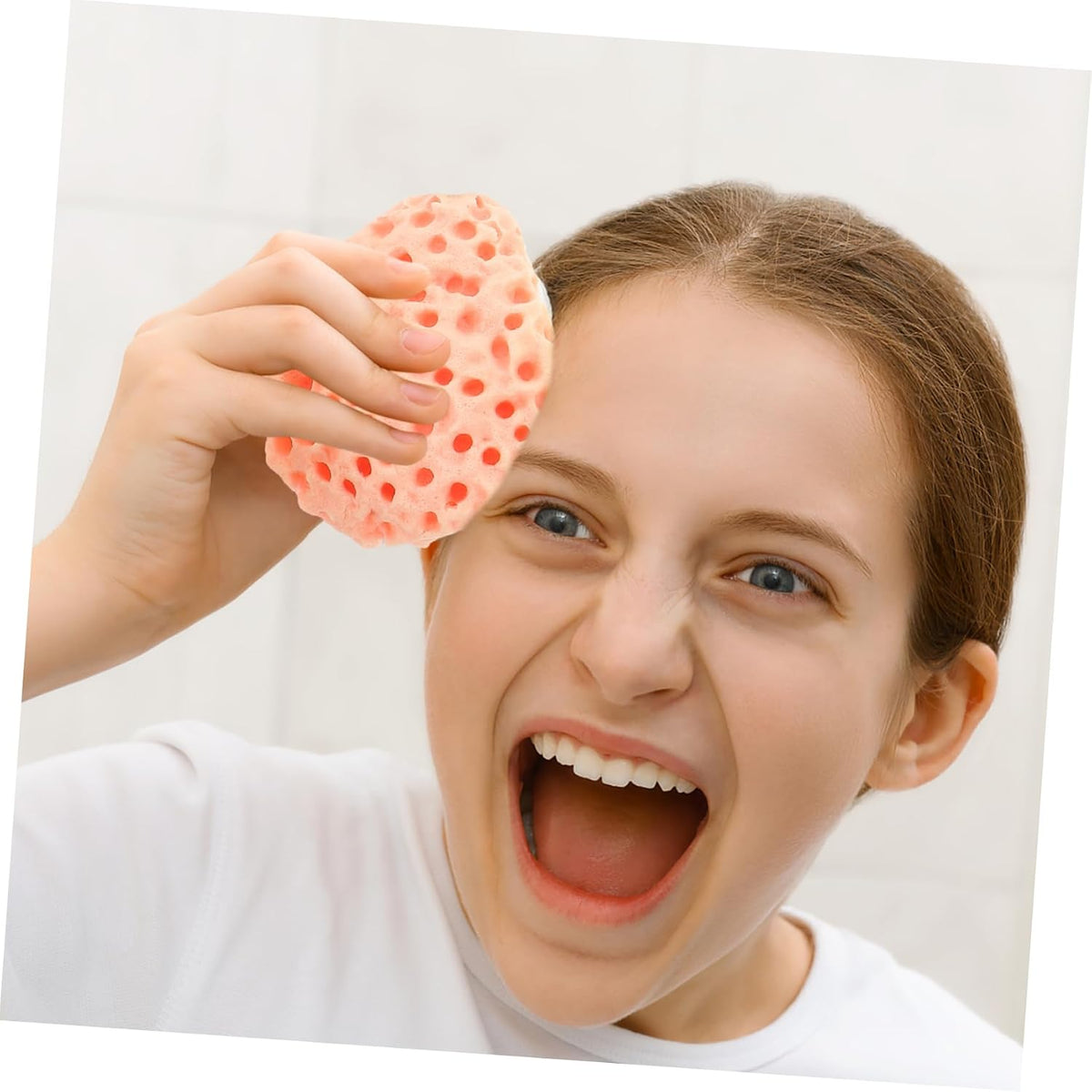 Mobestech 3pcs Face Washing Supplies Reusable Face Scrubber Girl Face Face Washing Tool Portable Face Scrubber Sponge Bath Ball Travel Compression