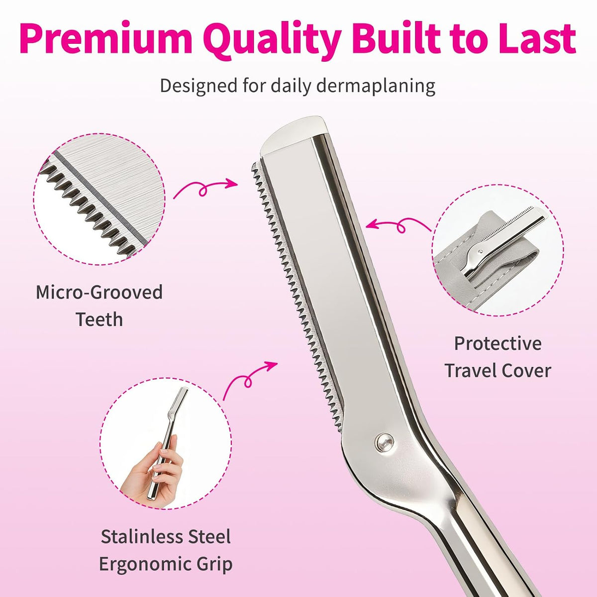 Eyebrow Razor & Facial Shaver for Women & Men